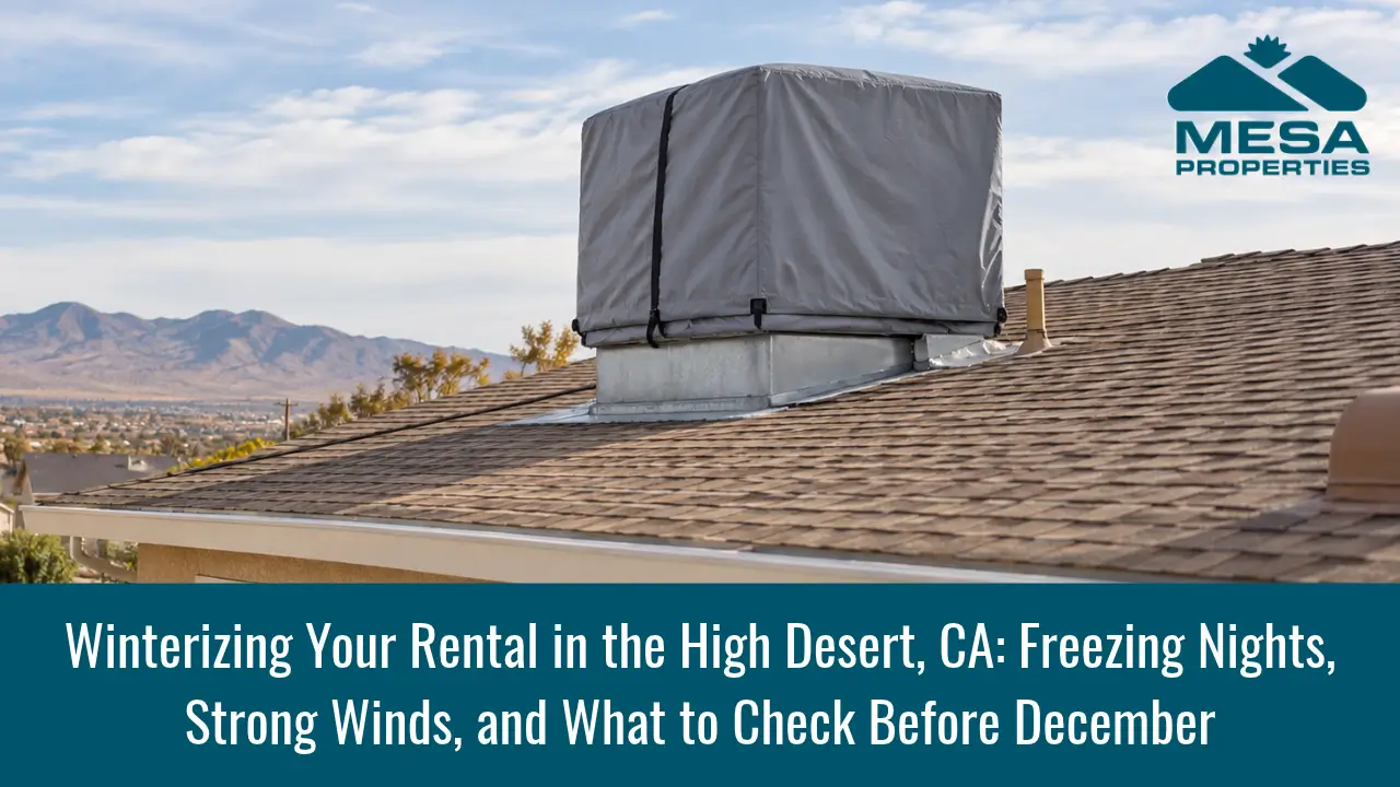 Winterizing Your Rental in the High Desert, CA: Freezing Nights, Strong Winds, and What to Check Before December